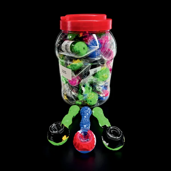 Jar of Silicon 41/2" Silicon Pipes 25 PCs in A Jar