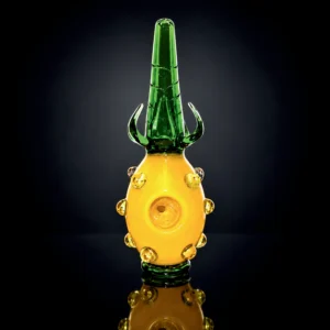 Glass Hand Pipe - 7in - Pineapple Shape - Assorted Colors
