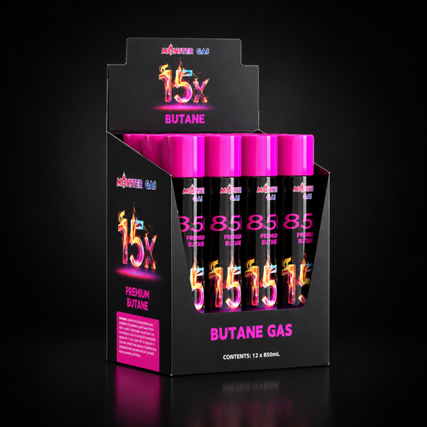 MONSTER BUTANE 850ML/ 12 PCS PER DISPLAY