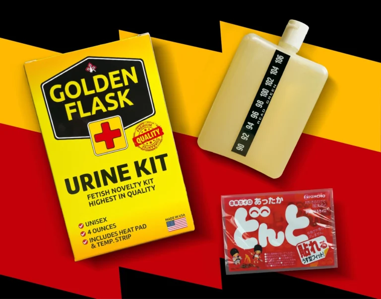 Synthetic Fetish Urine - Golden Flask - 4oz - 12/Disp - Sold Per Piece
