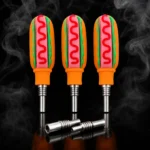 Hot Dog Silicone Nectar Collector 10mm Titanium