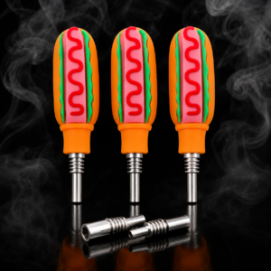 Hot Dog Silicone Nectar Collector 10mm Titanium