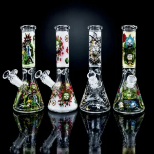 Waterpipe - 10in - Beaker Base - Rick & Morty Parody - Assortment 1 - Asst. Designs