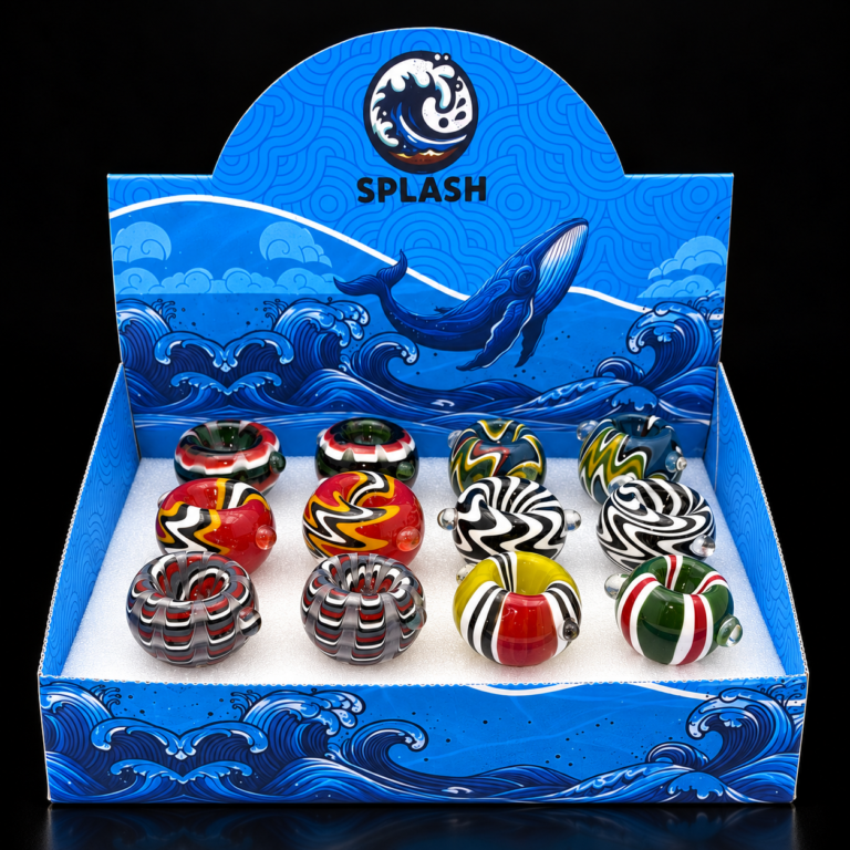 GLASS BOWL 12 ASST IN DISPLAY 14 MM
