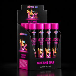MONSTER BUTANE 420 ML/12PCS PER DISPLAY