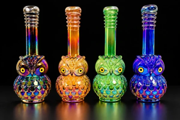12-inch soft glass in assorted designs and colors; example assortment
