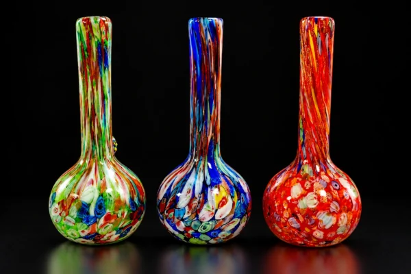 16-inch soft glass in assorted designs and colors; example assortment